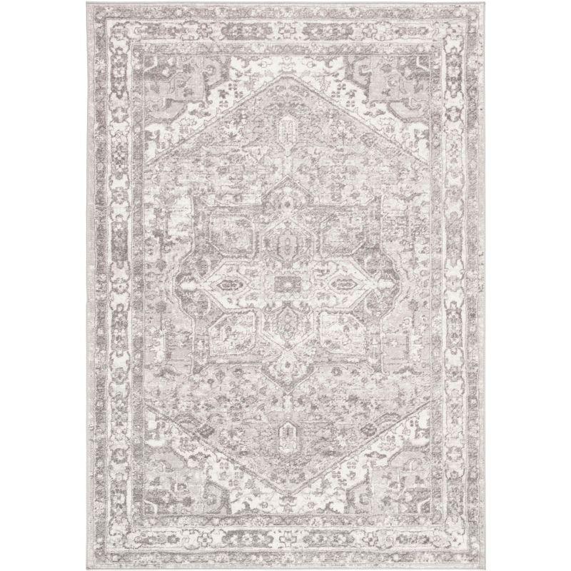 Brentwood BNT852 Power Loomed Indoor Accent Rug - Cream/Grey - 4'x6' - Safavieh
