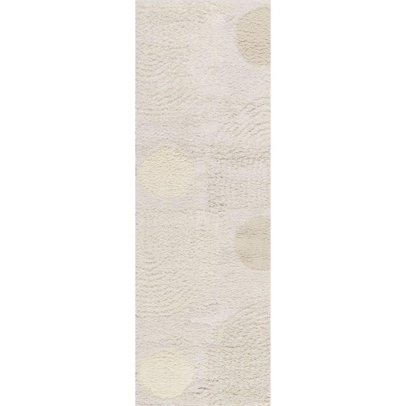 Nuloom Gloria Abstract Shag Area Rug, Runner 2' 6" x 14', Gloria Beige