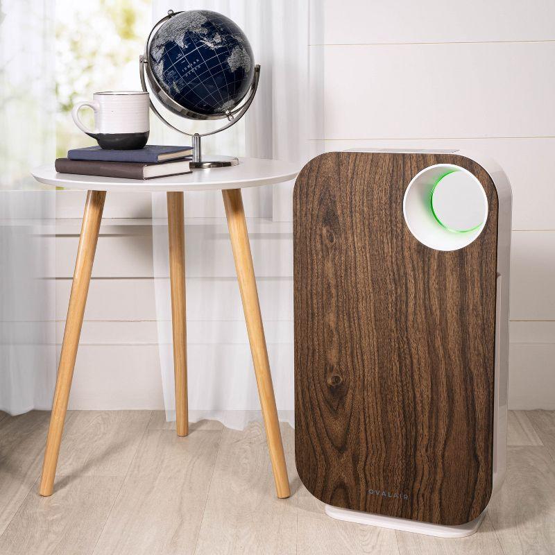OVAL AIR 3-Stage H13 True HEPA 5-in-1 Air Purifier reduces Allergies, Asthma, Pets, Odor, Smoke