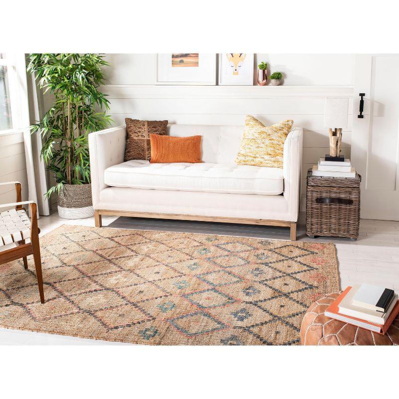 Kilim KLM753 Hand Loomed Area Rug - Natural/Blue - 3'x5' - Safavieh.