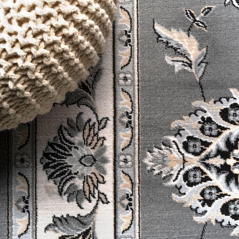 5'x 8' Cherie French Cottage Area Rug, Gray/Cream - JONATHAN Y
