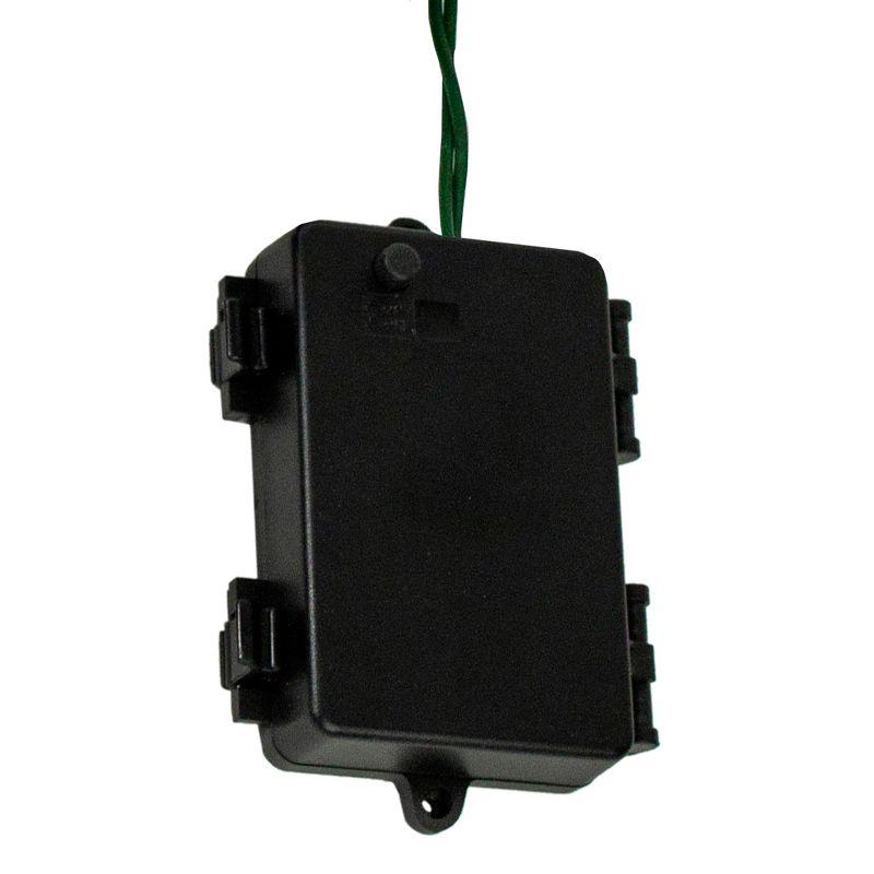 Battery Operated Warm White LED Christmas Lights with Green Wire