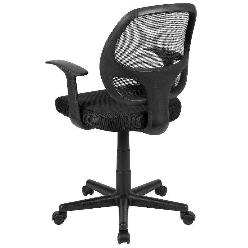 Flash Furniture Flash Fundamentals Mid-Back Mesh Swivel Ergonomic Task Office Chair with Arms