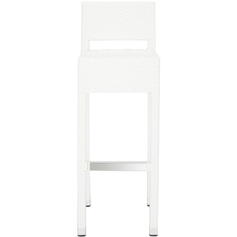 Landry Barstool - Indoor/Outdoor - FOX5212 - White - Safavieh