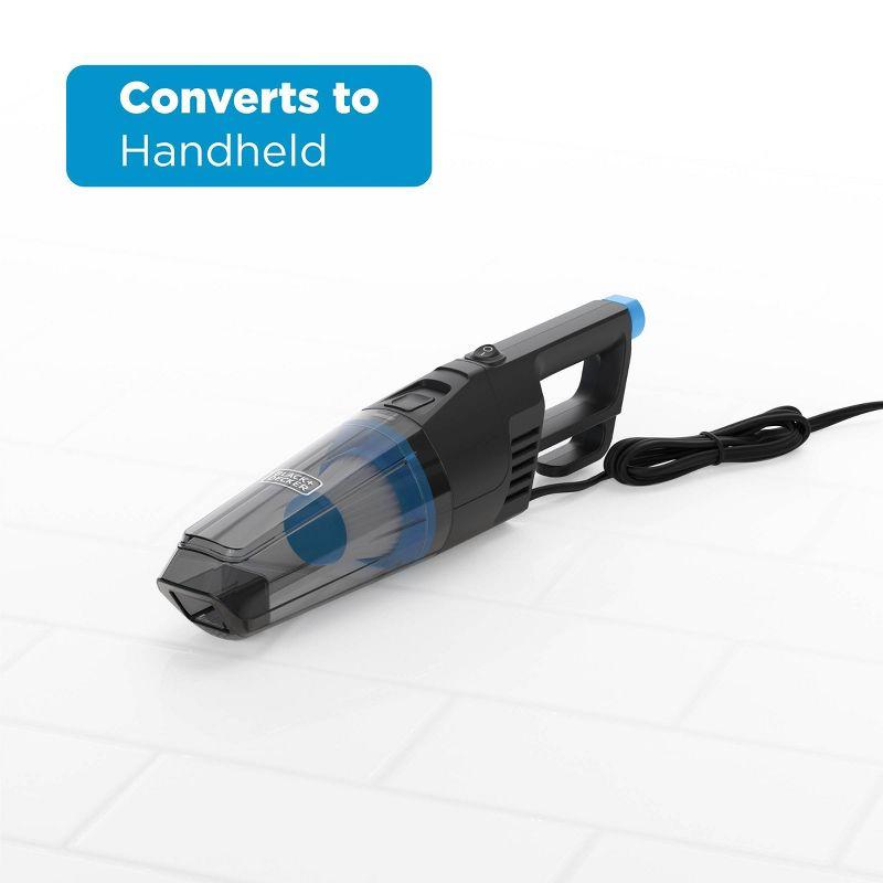 BLACK+DECKER Powerseries Flex 3-in-1 Corded Stick Vacuum: Lightweight, Bagless, HEPA Filter, Multi-Surface, 23ft Cord