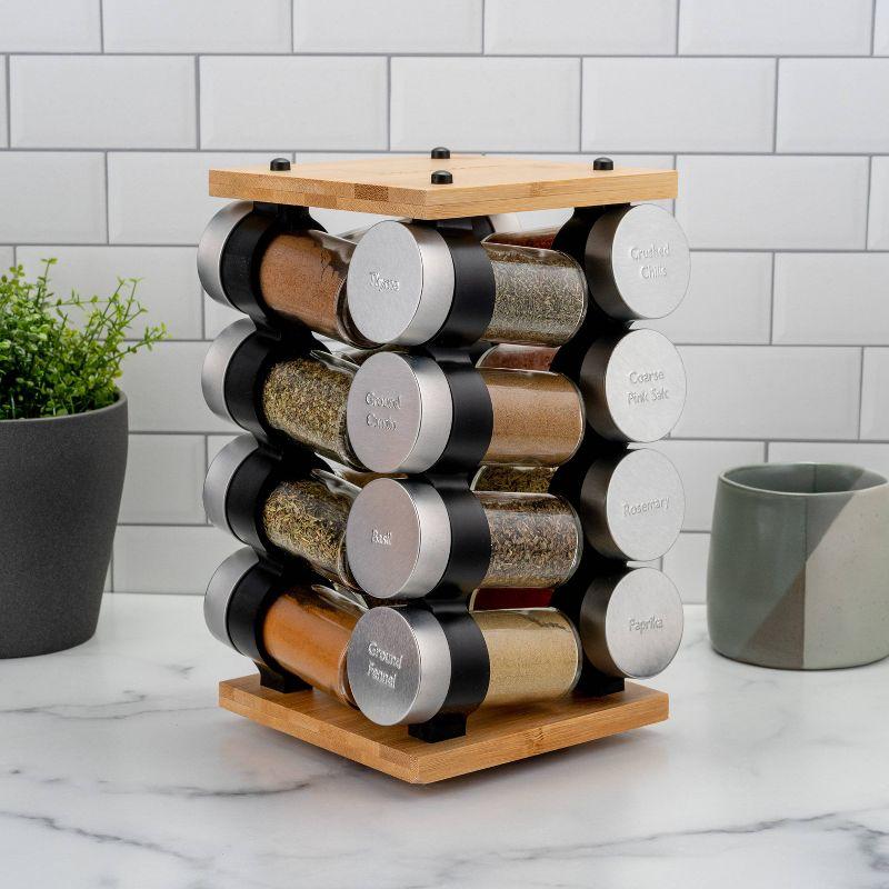 Cole & Mason Blyth 16 Jar Bamboo Spice Rack