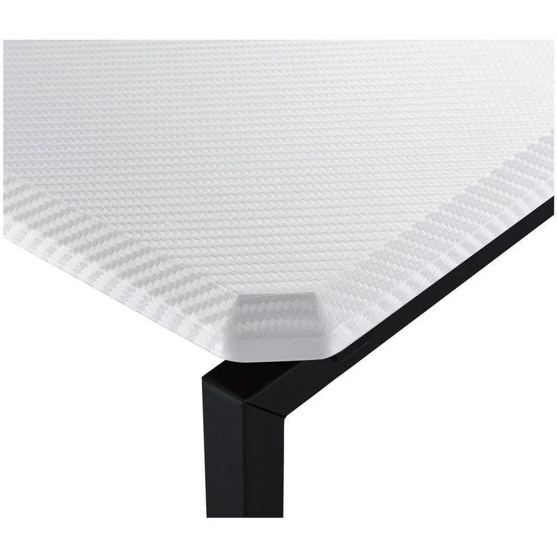 HOMLUX 3 PCS Coffee Table Set Sofa Side Table with 2 Square End Table,White