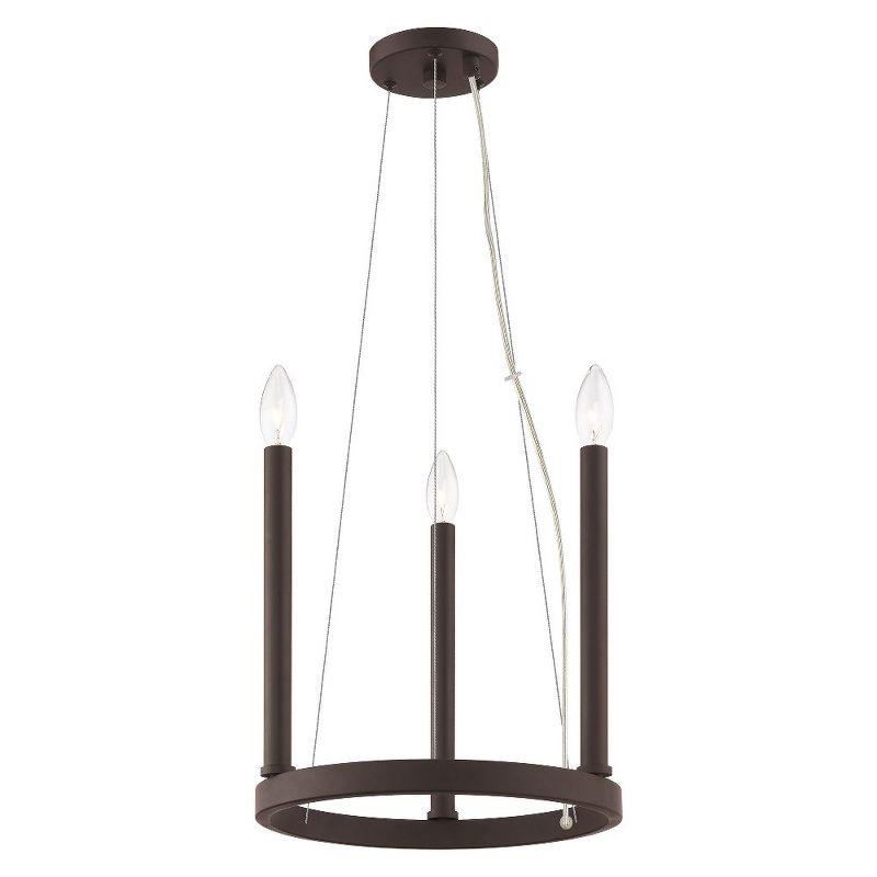 Bronze Mini Candle 3-Light Chandelier