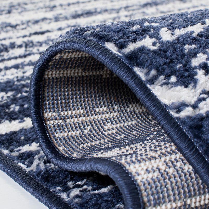 Adirondack ADR113 Machine Made Indoor Accent Rug - Navy/Ivory - 3'x5' - Safavieh