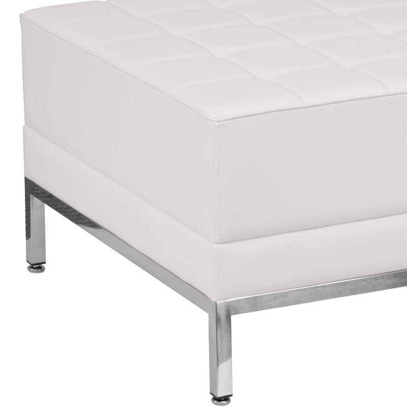 Flash Furniture HERCULES Imagination Series LeatherSoft Quilted Tufted Modular Ottoman