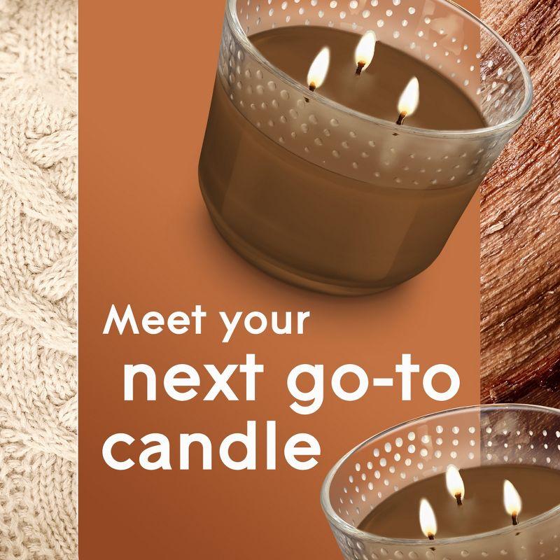 Glade 3 Wick Scented Candles - Cashmere Woods - 6.8oz