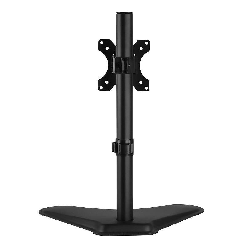 Mount-It! Standing Monitor Stand for Desktops | Single Monitor Mount | Height Adjustable Tilt Swivel Rotating | Fits 21.5 - 32 Inches Computer Screen