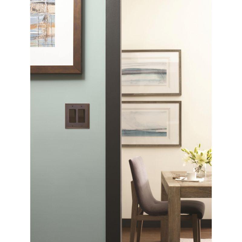 Oil Rubbed Bronze Double Rocker Wall Plate