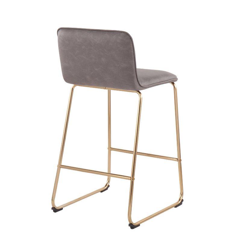 Blanco Upholstered 26'' Counter Stool with Metal Frame