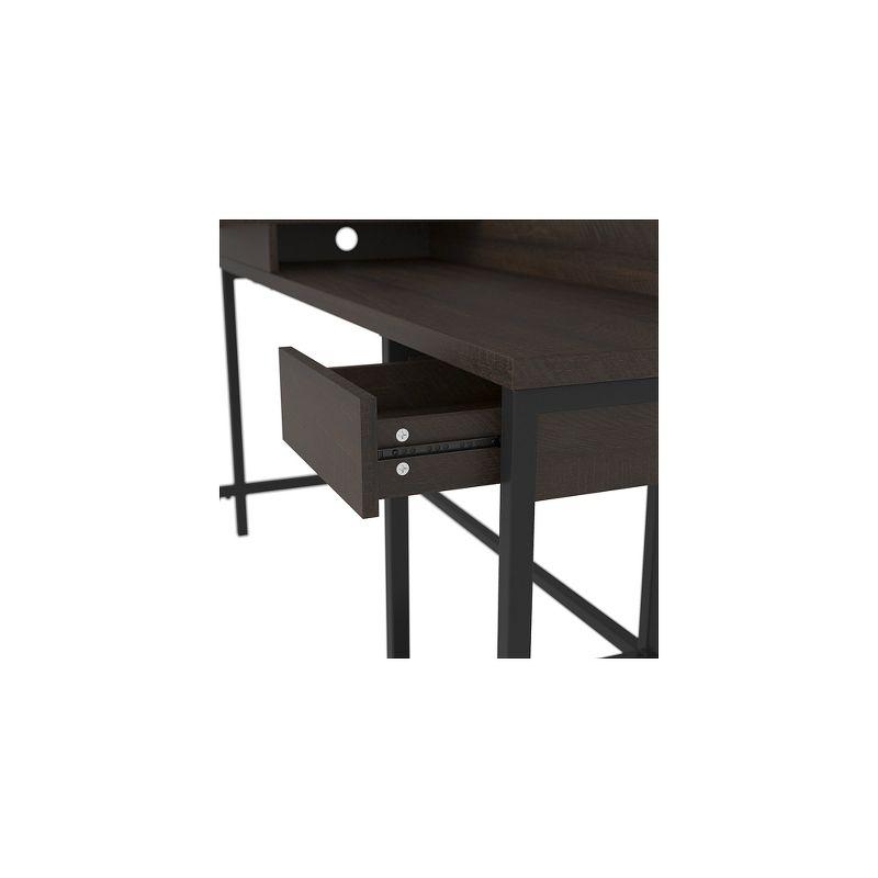 Signature Design by Ashley Casual Camiburg Home Office L-Desk with Storage Warm Brown