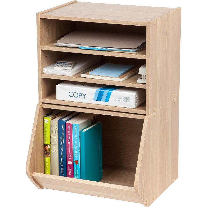 Tachi Wood Stackable Paper Organizer