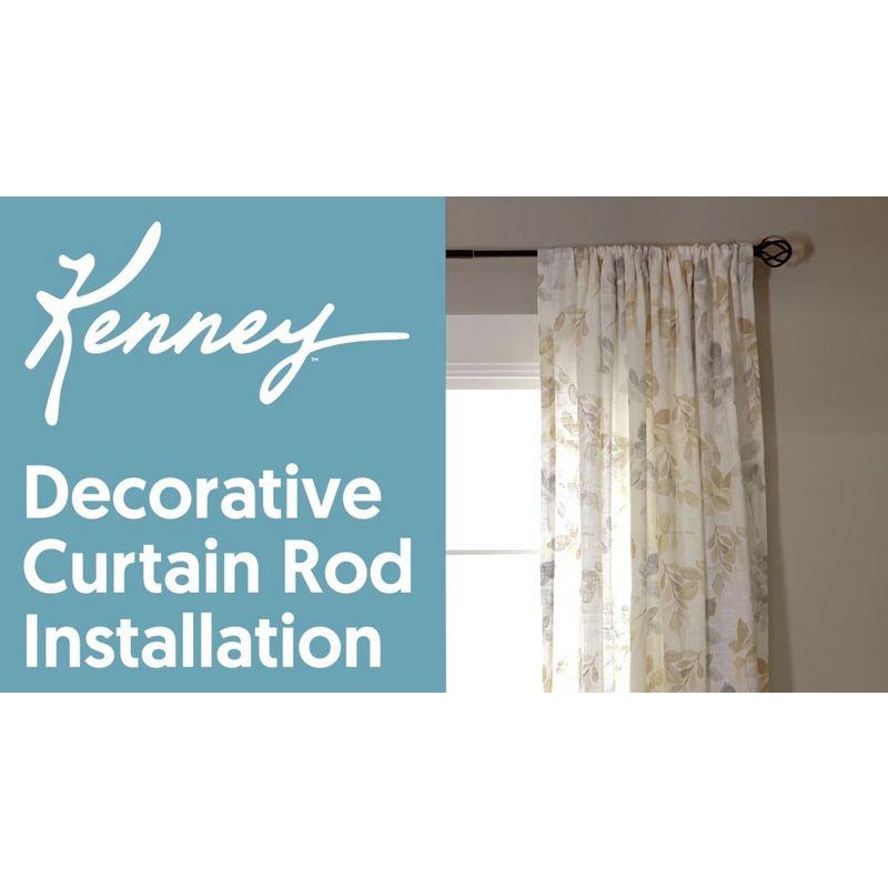 Kenney Mashapee 1" Premium Decorative Window Curtain Rod