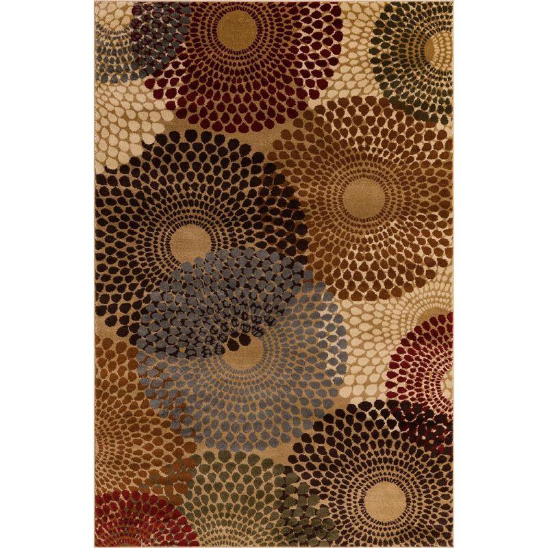 Unique Loom Barista Collection Area Rug - Java (5' 3" x 8' Rectangle Beige/Black)