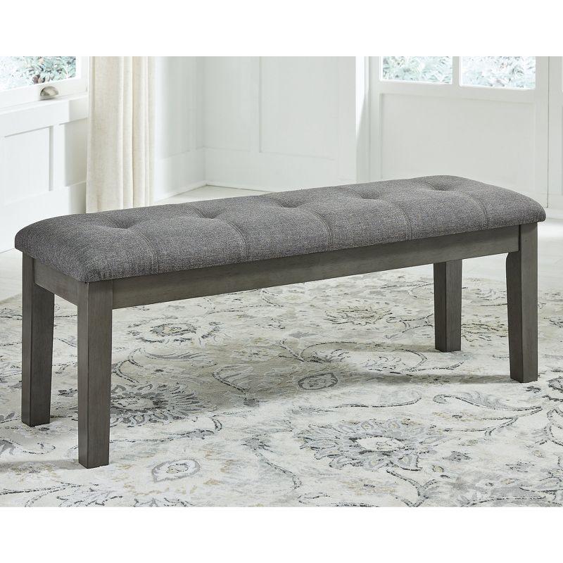 Signature Design by Ashley Contemporary Hallanden 50" Dining Bench Two-tone Gray