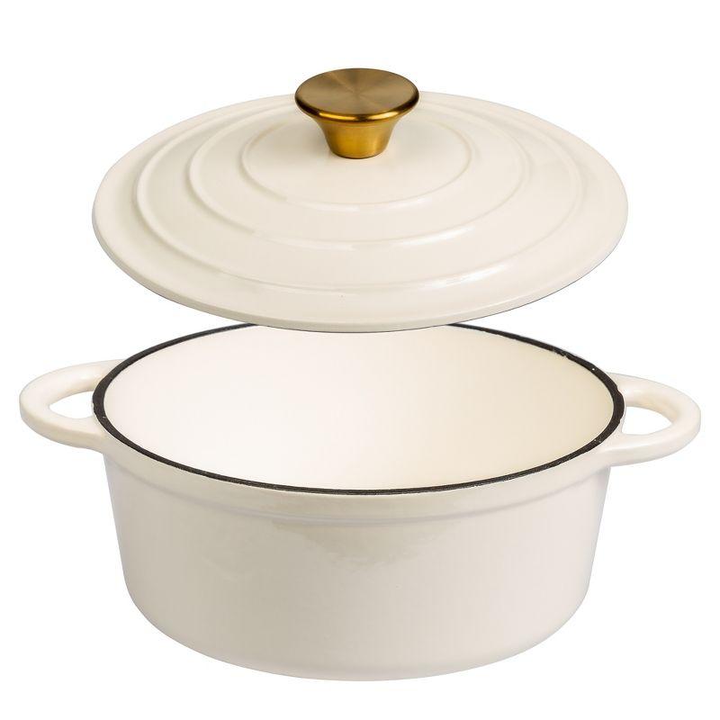 Lexi Home Lexi Home Enameled Cast Iron Round Dutch Oven