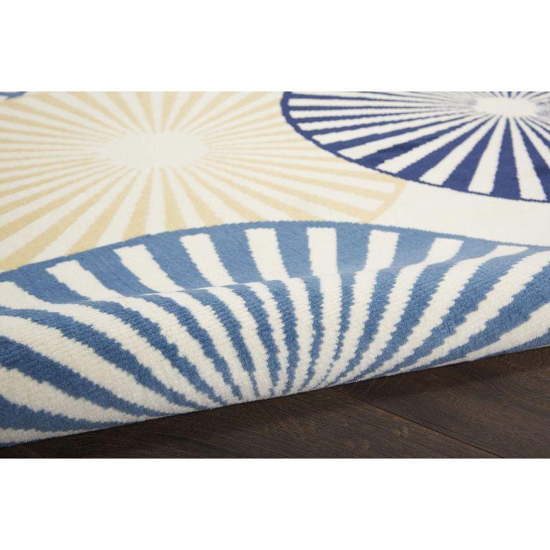 Grafix GRF20 Ivory/Multi Area Rug Contemporary Geometric By Nourison