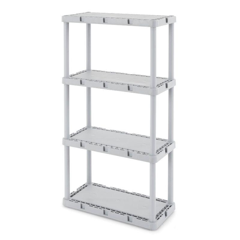 24'' High Resin 4-Tier Light Duty Multi-Purpose Shelving Unit