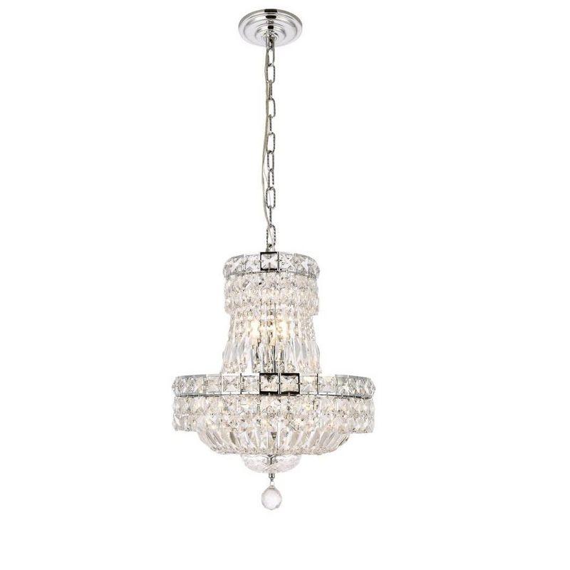 Elegant Lighting Tranquil 6 light Gold Pendant Clear Royal Cut Crystal