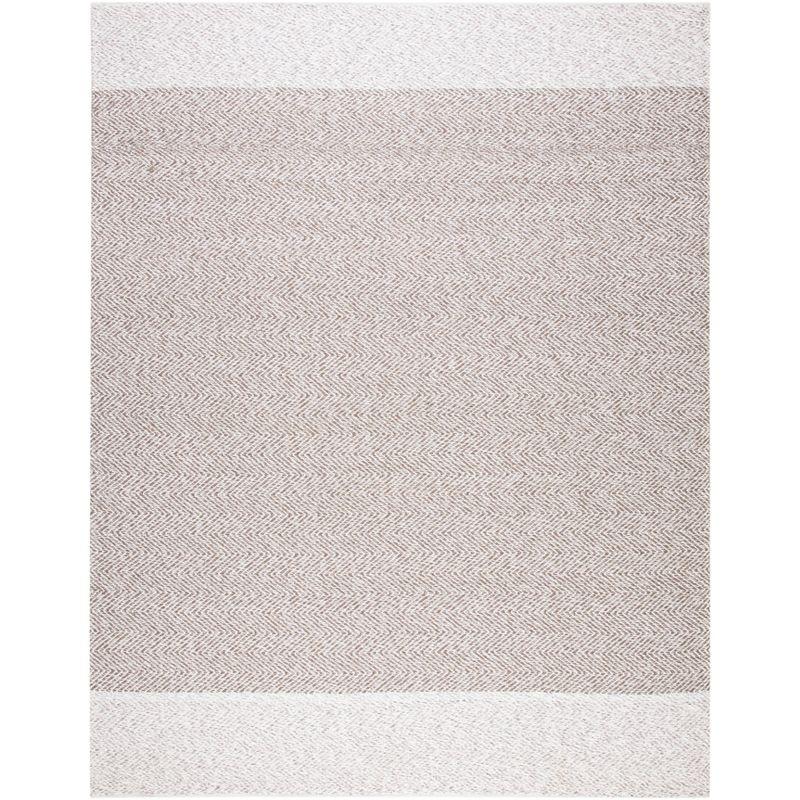 Nantucket NAN148 Hand Loomed Area Rug - Ivory/Taupe - 8'x10' - Safavieh.