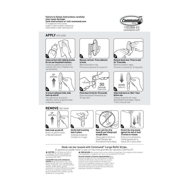 2pk Curtain Rod Hooks - Command