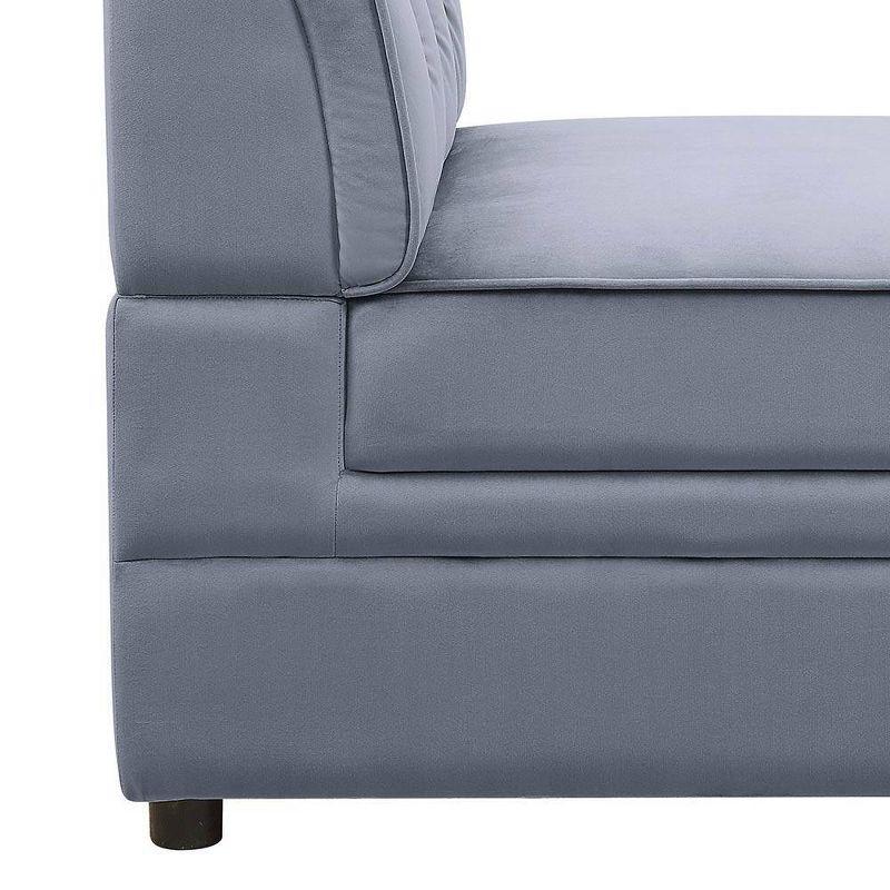 29" Bois Li Accent Chair Gray Velvet - Acme Furniture