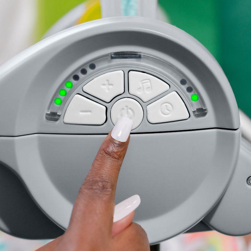 Bright Starts Playful Paradise Portable Compact Baby Swing - Unisex - Green