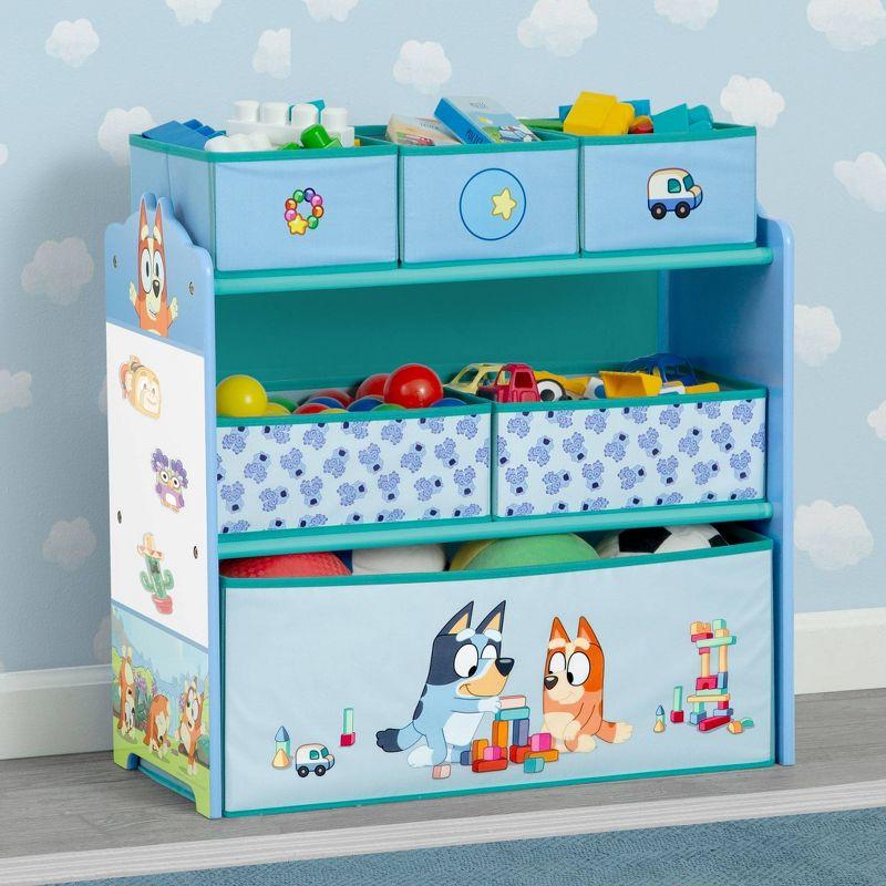 Delta Children Bluey Design & Store 6 Bin Toy Storage Organizer By Delta Children - Greenguard Gold Certified
