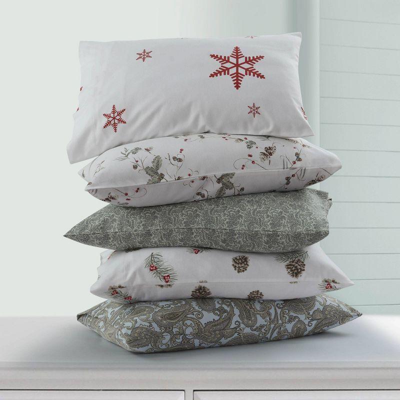 Tribeca Living Flannel Paisley Sheet Set