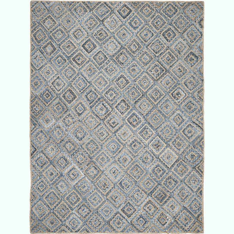 Cape Cod CAP354 Woven Indoor Area Rug - Natural/Blue - 8'x10' - Safavieh