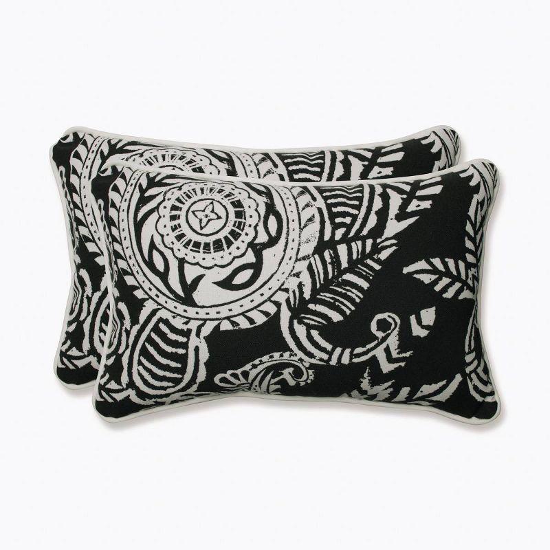 Addie Paisley Indoor/Outdoor Reversible Throw Pillow