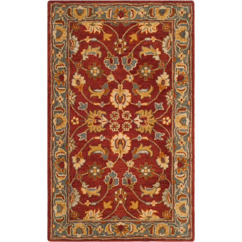 Heritage HG403 Handmade Accent Rug - 3'x5' - Red/Blue - Safavieh