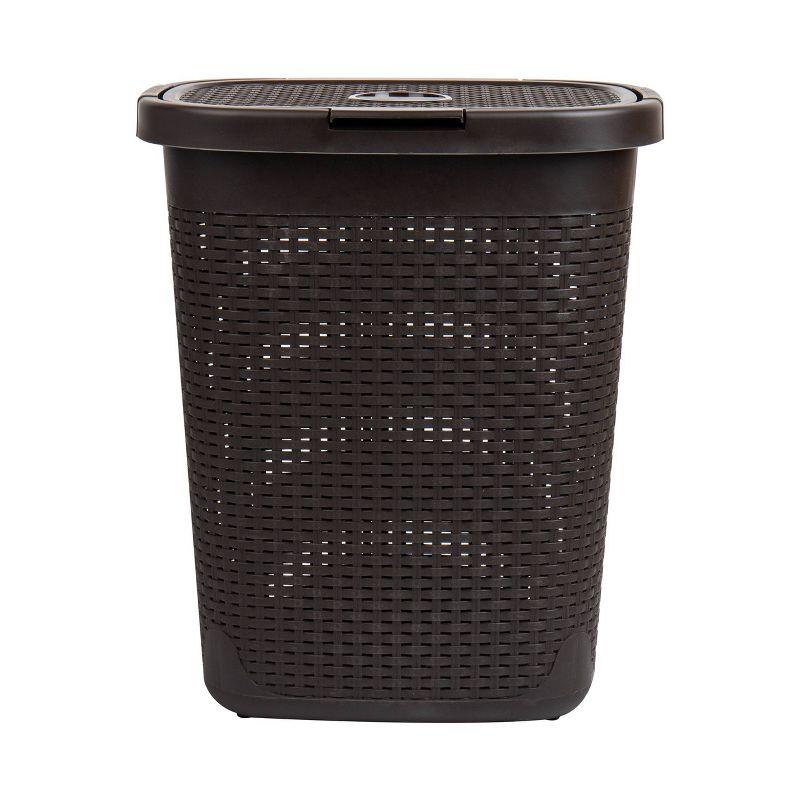 Mind Reader Mind Reader 50L Slim Laundry Hamper, Clothes Basket, Lid, Plastic