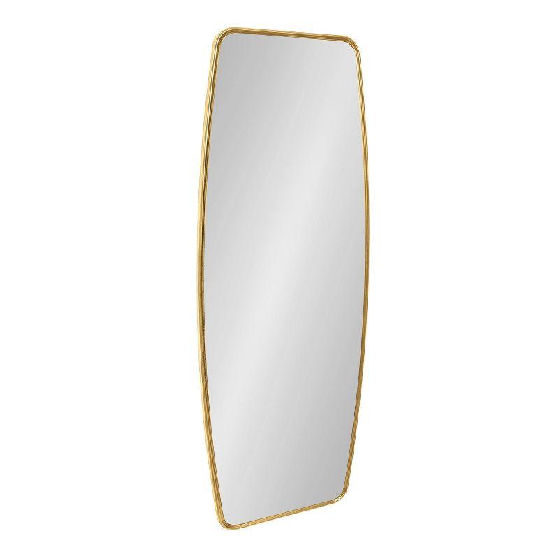 Kate & Laurel All Things Decor 18" x 48" Caskill Full Length Wall Mirror Gold : Modern Rectangle, MDF Frame, No Assembly Required