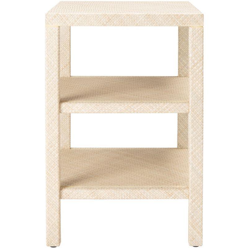 Apis Raffia 2 Shelf Accent Table - Light Natural - Safavieh.