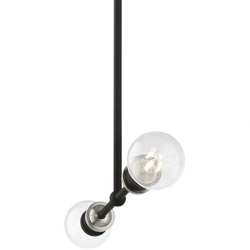 Livex Lighting Lansdale 2 - Light Chandelier in  Black/Brushed Nickel