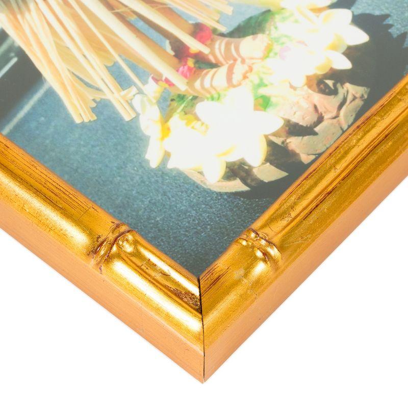 Craig Frames Vintage Bamboo Brushed Gold Single Image Picture Frame