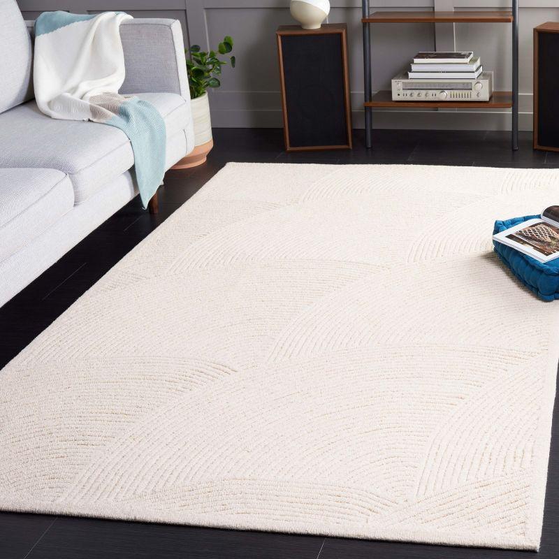 Textural TXT105 Hand Tufted Indoor Area Rug - Ivory - 6'x9' - Safavieh