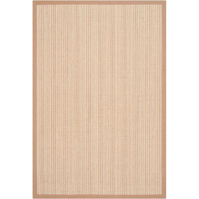 Natural Fiber NF442 Power Loomed Area Rug - Tan/Tan - 4'x6' - Safavieh.
