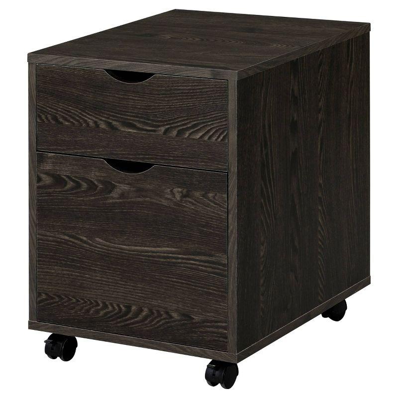 Noorvik 7 Drawer Writing Desk Set with 2 File Cabinets Dark Oak - Coaster