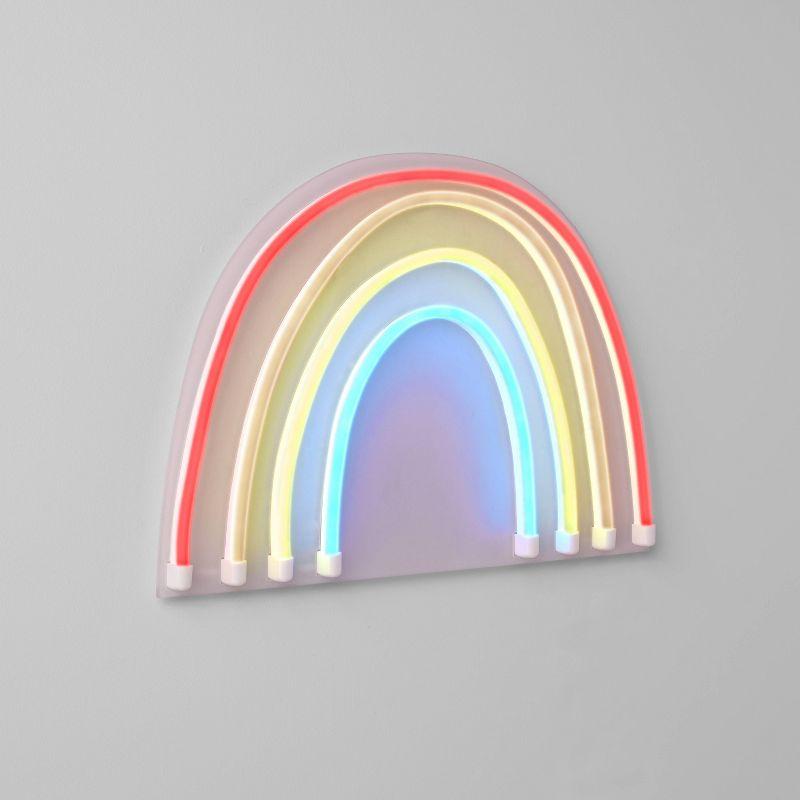 Rainbow Neon Kids' Wall Decor - Pillowfort™