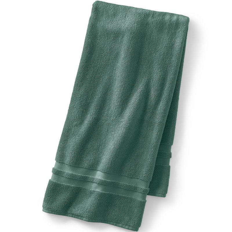 Evergreen Plush Cotton Bath Towel with Dobby Weave