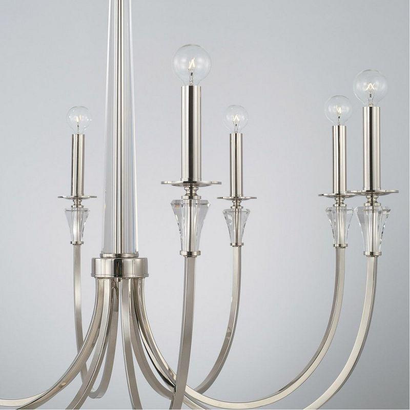 Capital Lighting Laurent 8 - Light Chandelier in  Polished Nickel