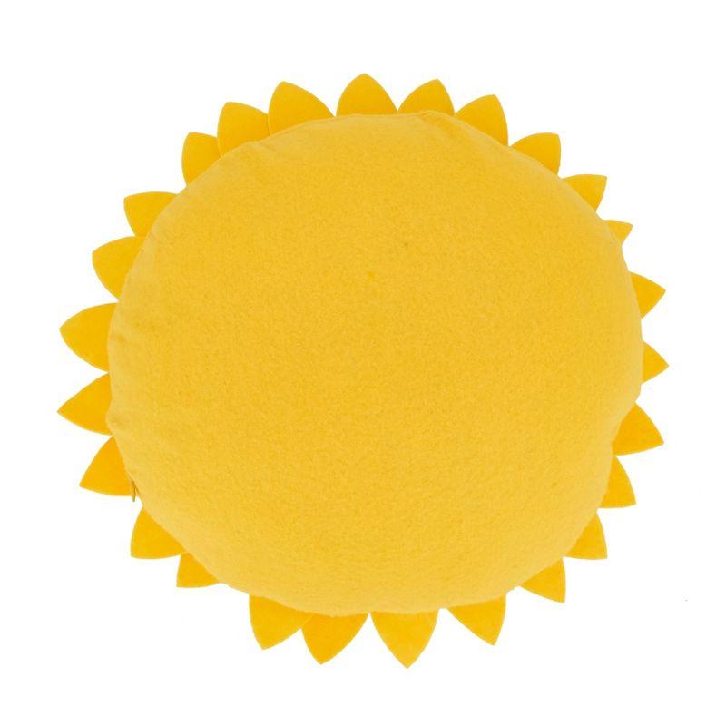 Saro Fleur De Jardin Collection Appliqued Throw Pillow