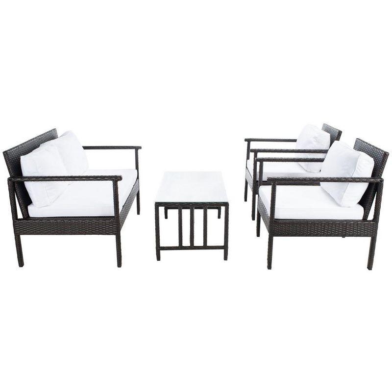 Garnen 4 Piece Patio Outdoor Living Set  - Safavieh