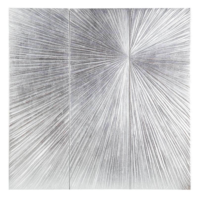 Madison Park Signature Sunburst 3-Piece Hand-Painted Resin Wall Art